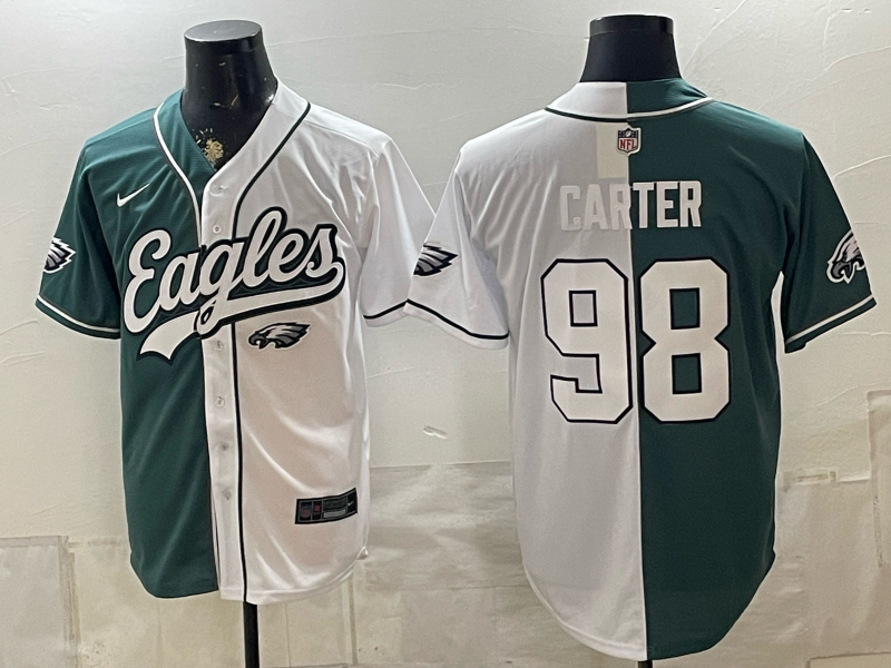 Men 2026 Philadelphia Eagles #98 Carter white Nike Limited NFL Jersey 0812005->dallas cowboys->NFL Jersey